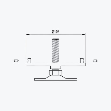 Adjustable Foot for  M041 - W015